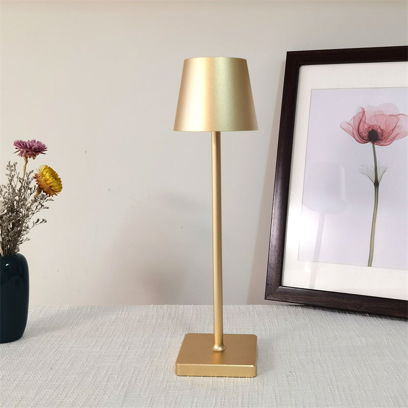 Elegance Table Lamp Gold 32cm Twin Pack