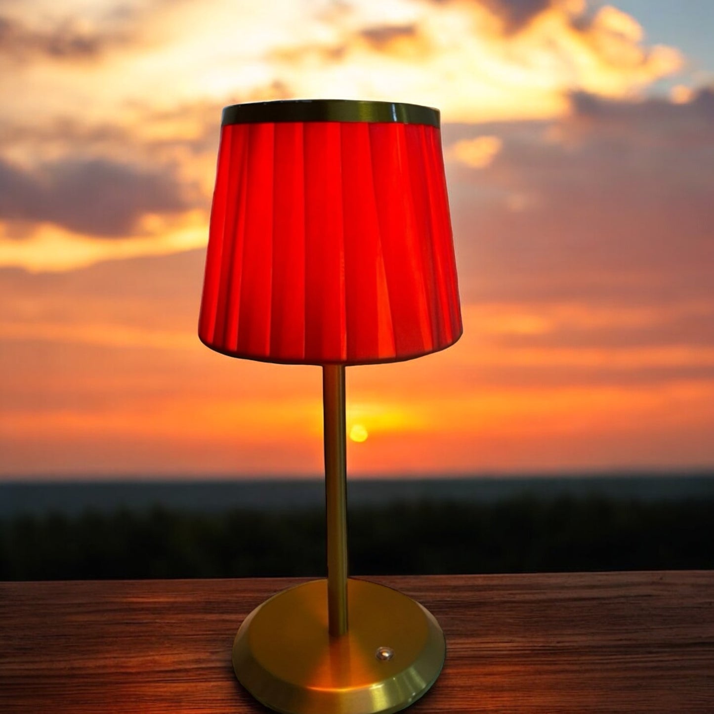 Speakeasy Lamp Red Shade